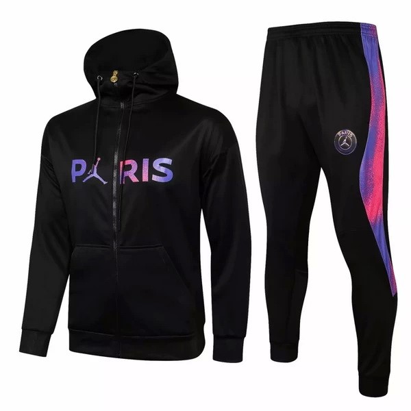 Chaqueta Con Capucha Paris Saint Germain 2021-2022 Negro Purpura